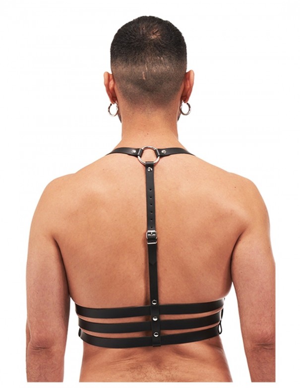 Mister B Serve Leather Legend Harness Black