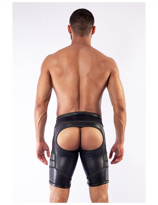 Mister B Neoprene V-Shaped Cycling Shorts Black