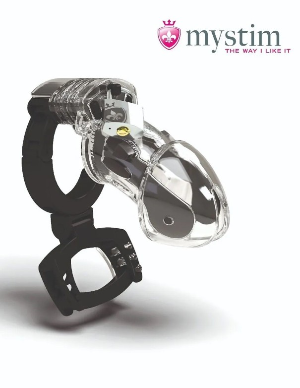 Mystim Pubic Enemy No 3 Electro Cock Cage With Ball Squeezer