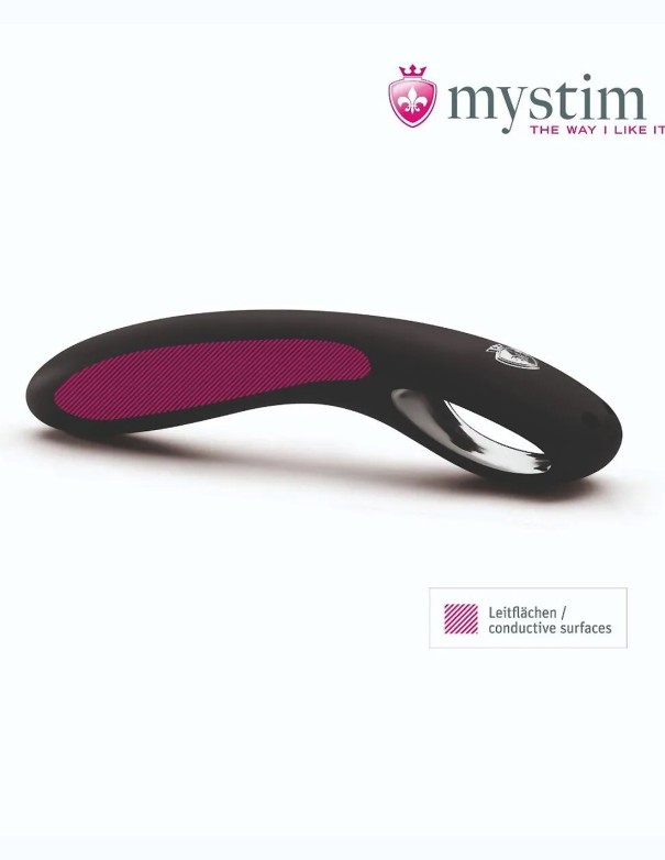 Mystim Current Conrad E-stim Dildo Black