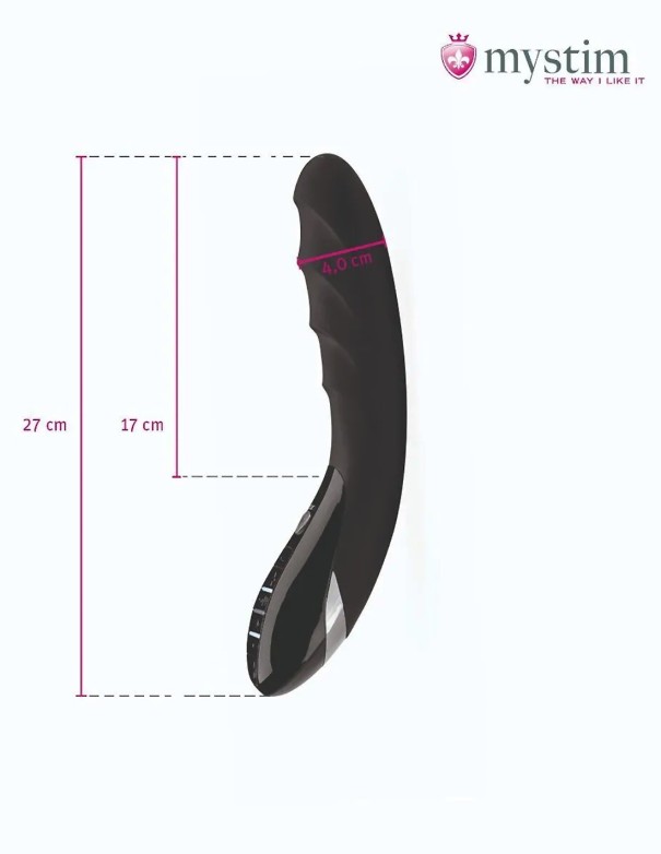 Mystim Sizzling Simon E-stim Vibrator Black