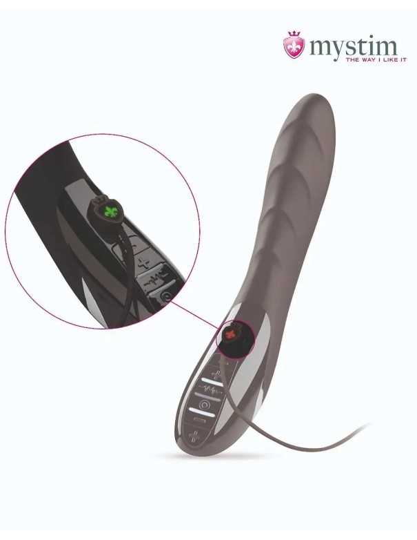 Mystim Sizzling Simon E-stim Vibrator Black