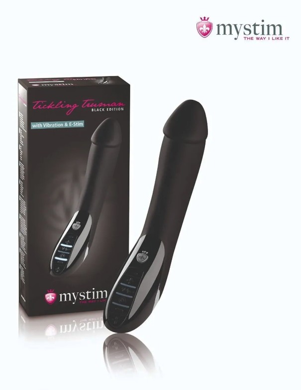Mystim Tickling Truman Estim Vibrator Black