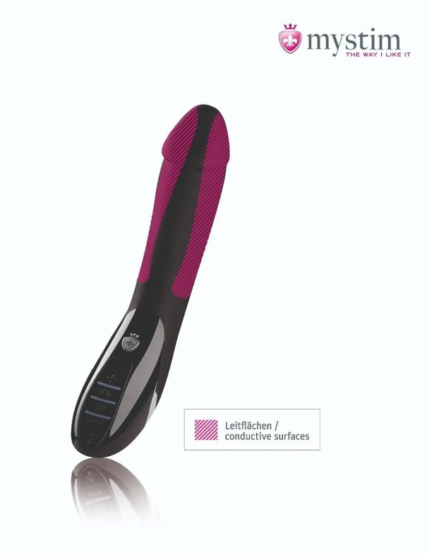 Mystim Tickling Truman Estim Vibrator Black
