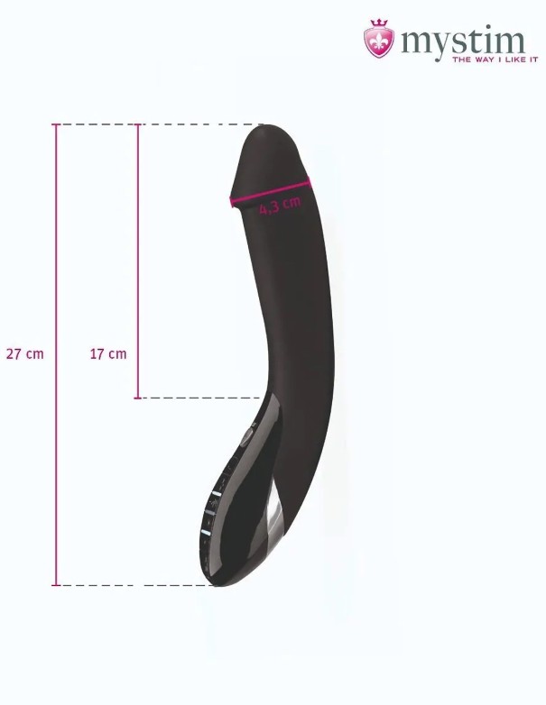 Mystim Tickling Truman Estim Vibrator Black