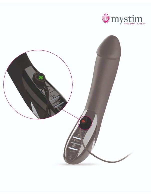 Mystim Tickling Truman Estim Vibrator Black