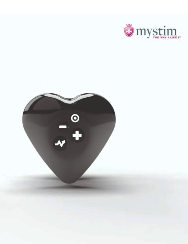 Mystim Heart's Desire E-stim Layon Vibrator Black