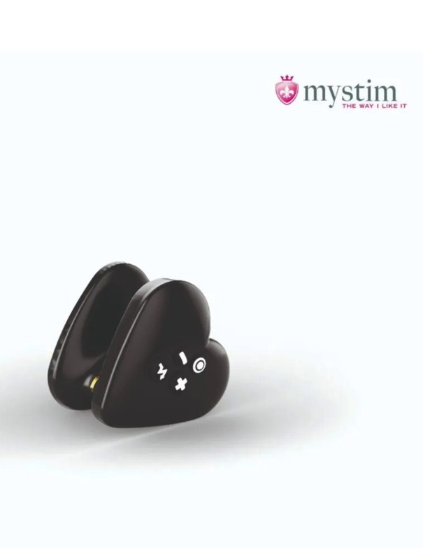 Mystim Heart's Desire E-stim Layon Vibrator Black