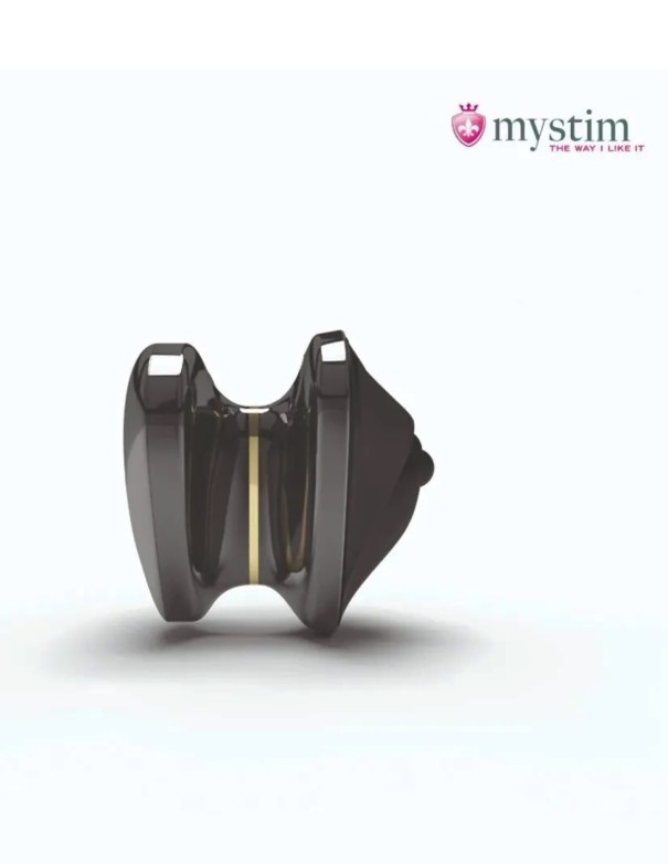 Mystim Heart's Desire E-stim Layon Vibrator Black