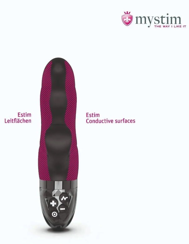 Mystim Hop Hop Bob E-stim Vibrator Black