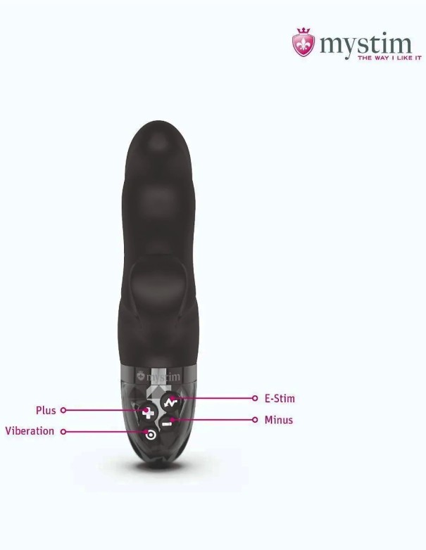 Mystim Hop Hop Bob E-stim Vibrator Black