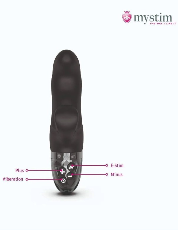 Mystim Hop Hop Bob E-stim Vibrator Black