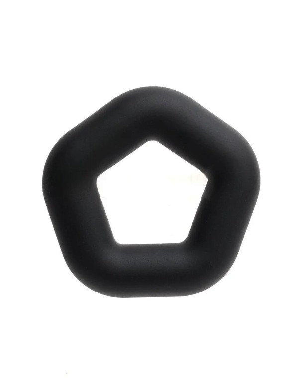 Pentagon Ring Black