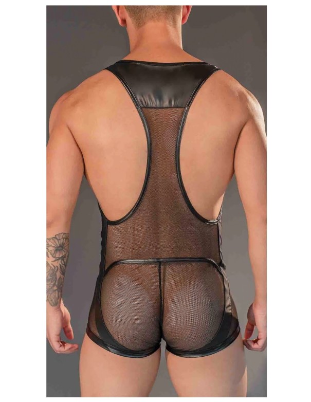Dale Mas Rebel Mesh Wrestler - Black Black