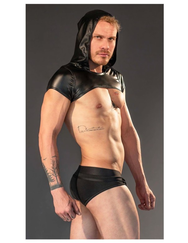 Cotton clothing Dale Mas Rebel Hoodie Crop - Black Black