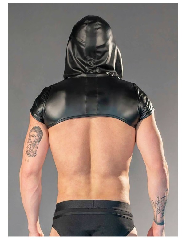 Cotton clothing Dale Mas Rebel Hoodie Crop - Black Black