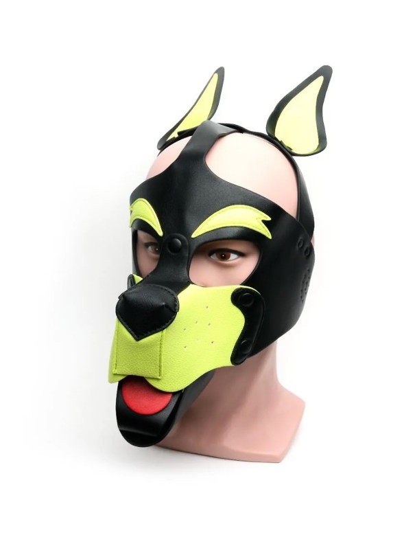 Devilhunk.com|665 Playful Pup Hood Black/Yellow