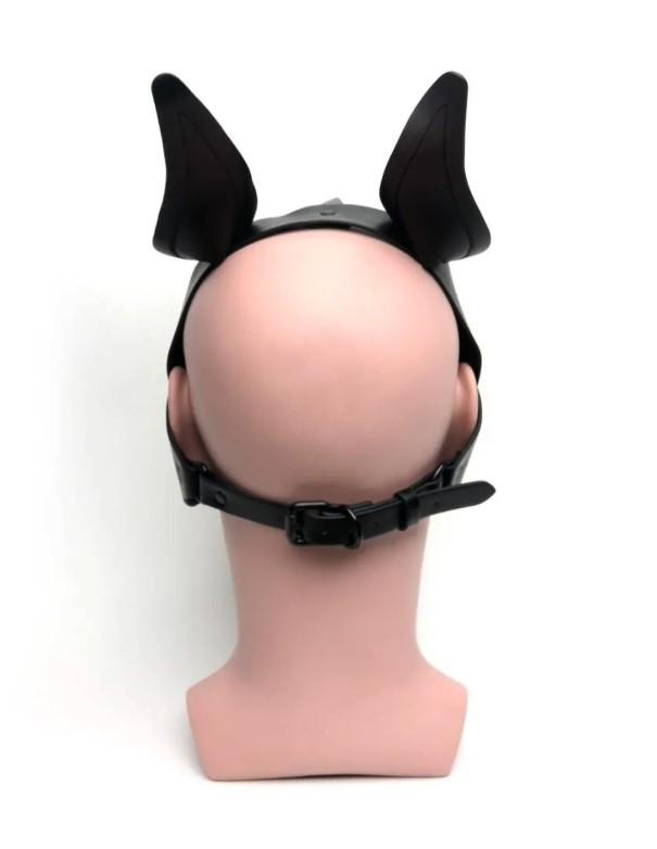 665 Playful Pup Hood Black/Yellow