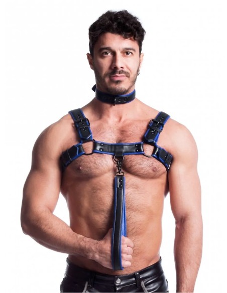 Devilhunk.com|665 Vegan Leash Black / Blue|39,95&nbsp;€