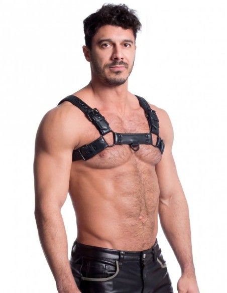 Devilhunk.com|665 Vegan Bulldog Harness All Black L-XL|64,95&nbsp;€