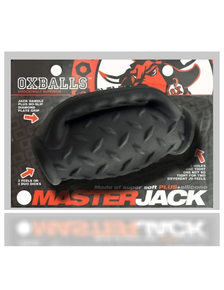 [SIL/TPR] MASTERJACK Double Penetration JO Sleeve Black IceDevilhunk.com|64.95&nbsp;€