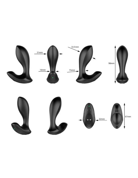 Nexus DUO PLUG Medium Remote Control Vibrating Butt Plug