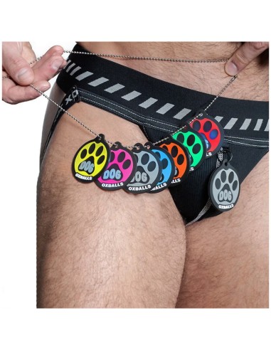 OXJOK DOGPACK 6-Tag Dog Jock Black / Silver