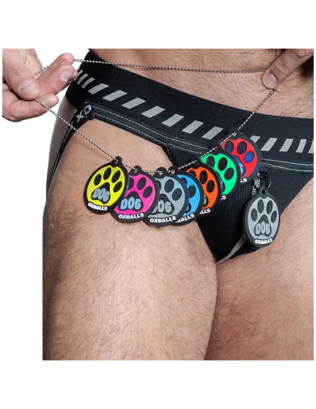 OXJOK DOGPACK 6-Tag Dog Jock Black / Silver