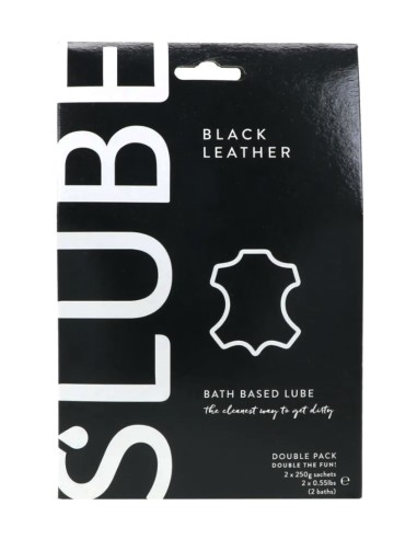 Slube BLACK LEATHER Double Bath Play Lube 2 x 250 gram