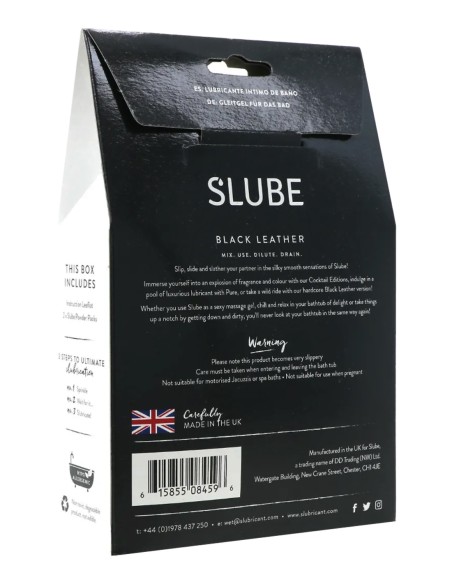 Slube BLACK LEATHER Double Bath Play Lube 2 x 250 gram