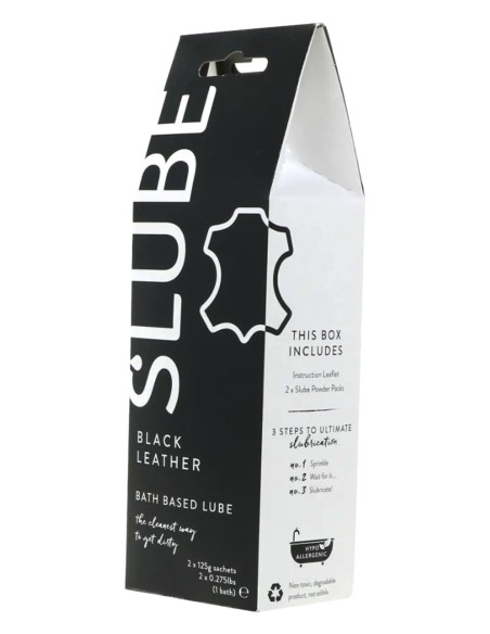Slube BLACK LEATHER Single Bath Play Lube 2 x 125 gram