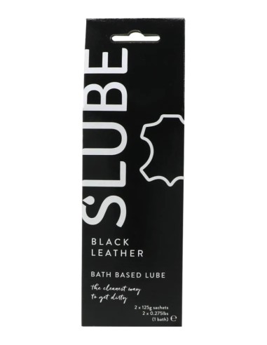 Slube BLACK LEATHER Single Bath Play Lube 2 x 125 gram