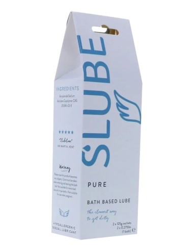 Slube PURE Single Bath Play Lube 2 x 125 gram