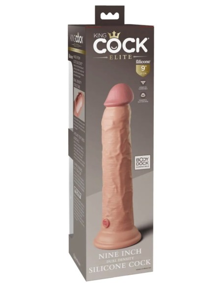 King Cock 9 Inch Dual Density Cock (23 cm) - Light
