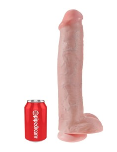 King Cock 15 Inch Cock with Balls (38 cm) - Light 2