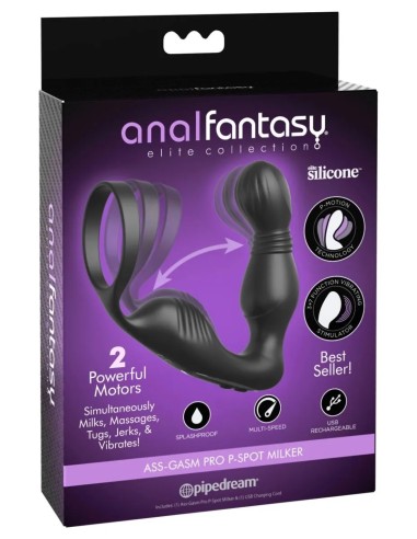 Anal Fantasy Elite Ass-Gasm Pro P-Spot Milker- Black