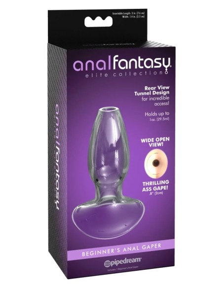 Anal Fantasy Elite Beginner's Anal Glass Gaper- Clear