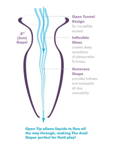 Anal Fantasy Elite Beginner's Anal Glass Gaper- Clear