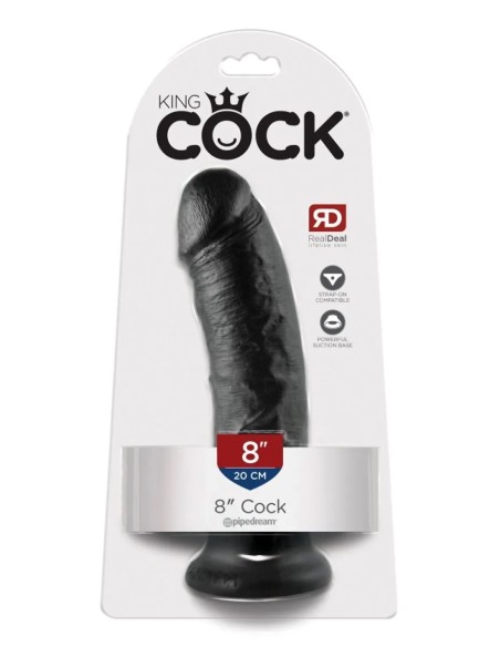 King Cock 8 Inch Cock (20,5 cm) - Black