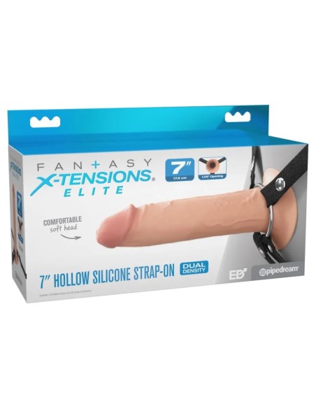 Fantasy X-Tensions - 7 Inch Silicone Hollow Strap-On