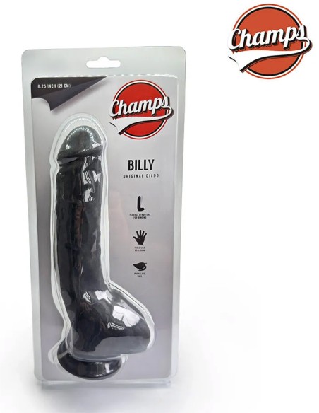 Champs Black - Billy Original Dildo 9,9 inch / 21 cm