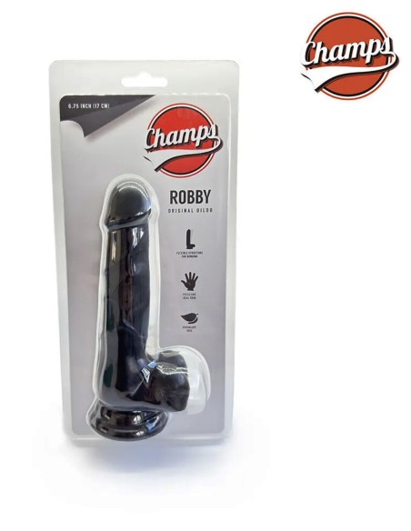 Champs Black - Robby Original Dildo 7,5 inch / 19 cm