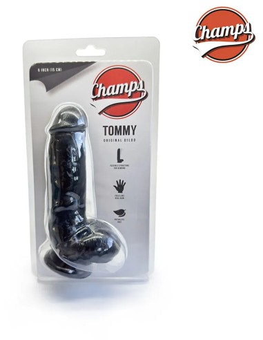 Champs Black - Tommy Original Dildo 6 inch / 15 cm