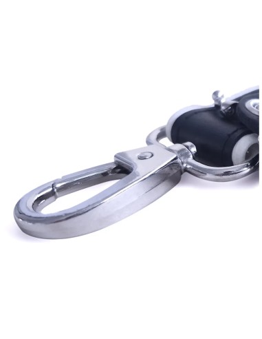 BRUTUS Leather Short Leash White
