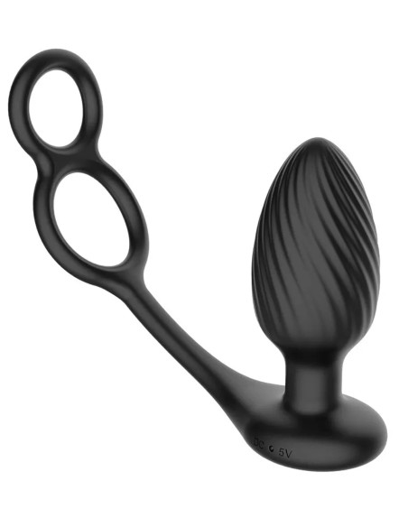 Nexus TORNADO Vibrating Butt Plug w. Cock and Ball Rings