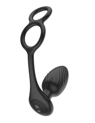 Nexus TORNADO Vibrating Butt Plug w. Cock and Ball Rings