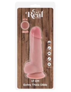 Deluxe Dual Density Thick Dildo TPE 17 cm