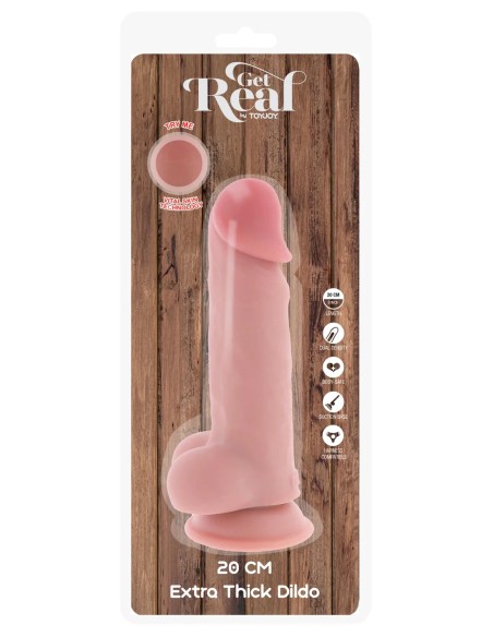 Deluxe Dual Density Thick Dildo TPE 20 cm