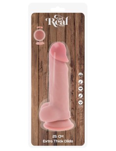 Deluxe Dual Density Thick Dildo TPE 25 cm