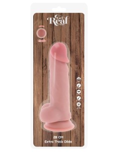 Deluxe Dual Density Thick Dildo TPE 28 cm